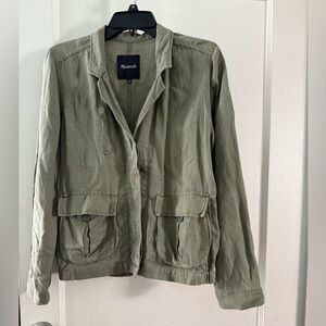 Madewell Utility Jacket in Sage Green